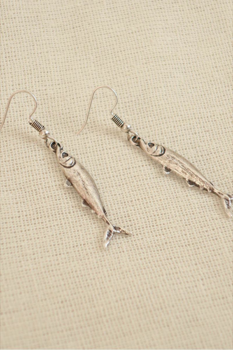 'Plenty of Fish in the Sea' Silver Plated Earrings