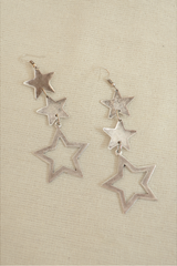 Orion's Belt Silver Plated Earrings