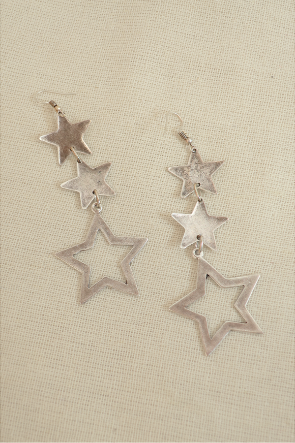 Orion's Belt Silver Plated Earrings