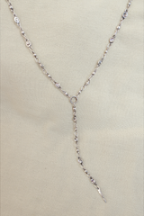 Chain of Zirconia Silver Plated Necklace