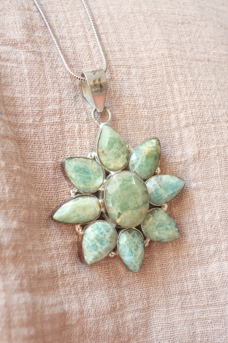 Lady Of The Lake Necklace with Aquamarine