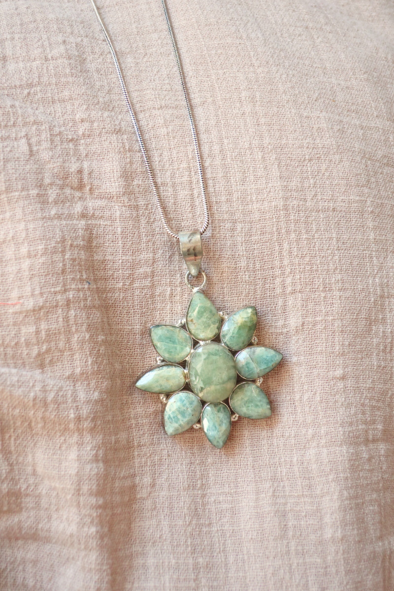 Lady Of The Lake Necklace with Aquamarine
