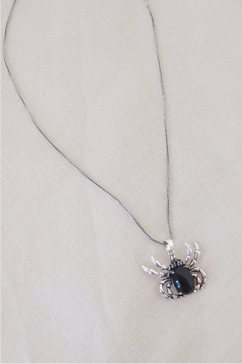 Widow's Jewel Silver Plated Necklace