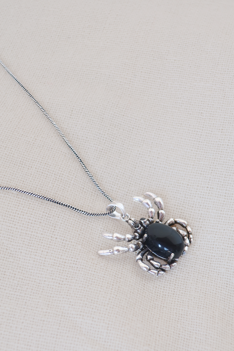 Widow's Jewel Silver Plated Necklace