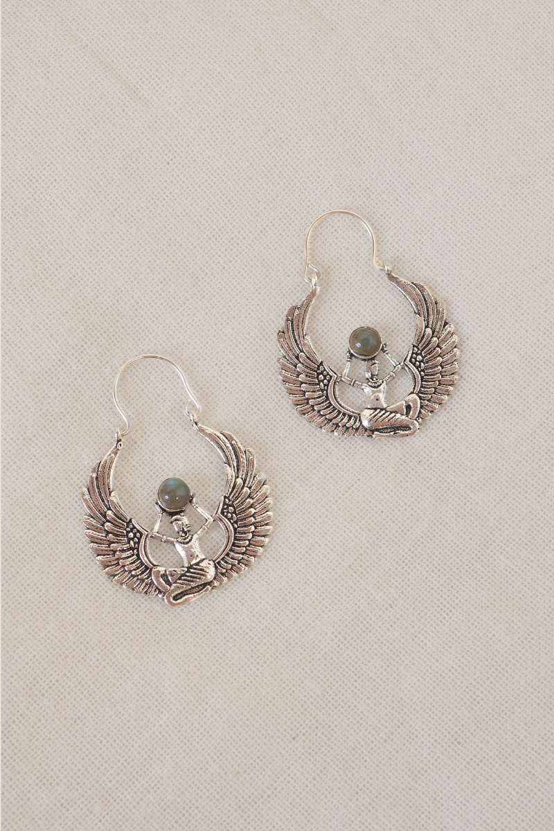 The Titan Atlas Silver Plated Earrings