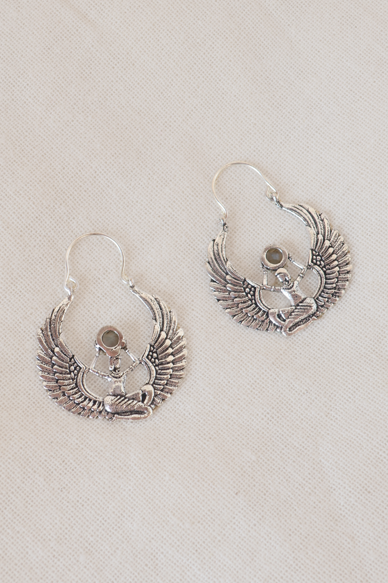 The Titan Atlas Silver Plated Earrings