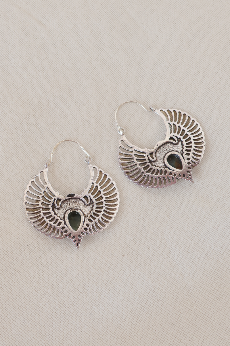 Labradorite
Stone Owls Silver Plated Earrings