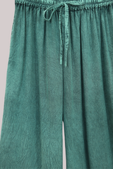 Indian Wide Leg Trousers in Calypso Blue - Free Size