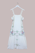 Camile Vintage Tablecloth Sundress in Walled Garden Pastel Floral