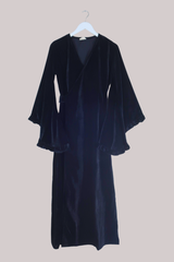 Khroma Venus Maxi Dress in Morticia Black Velvet