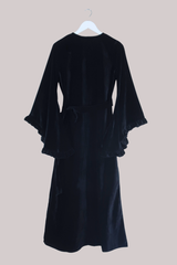 Khroma Venus Maxi Dress in Morticia Black Velvet