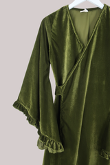 Khroma Venus Maxi Dress in Ophelia Green Velvet