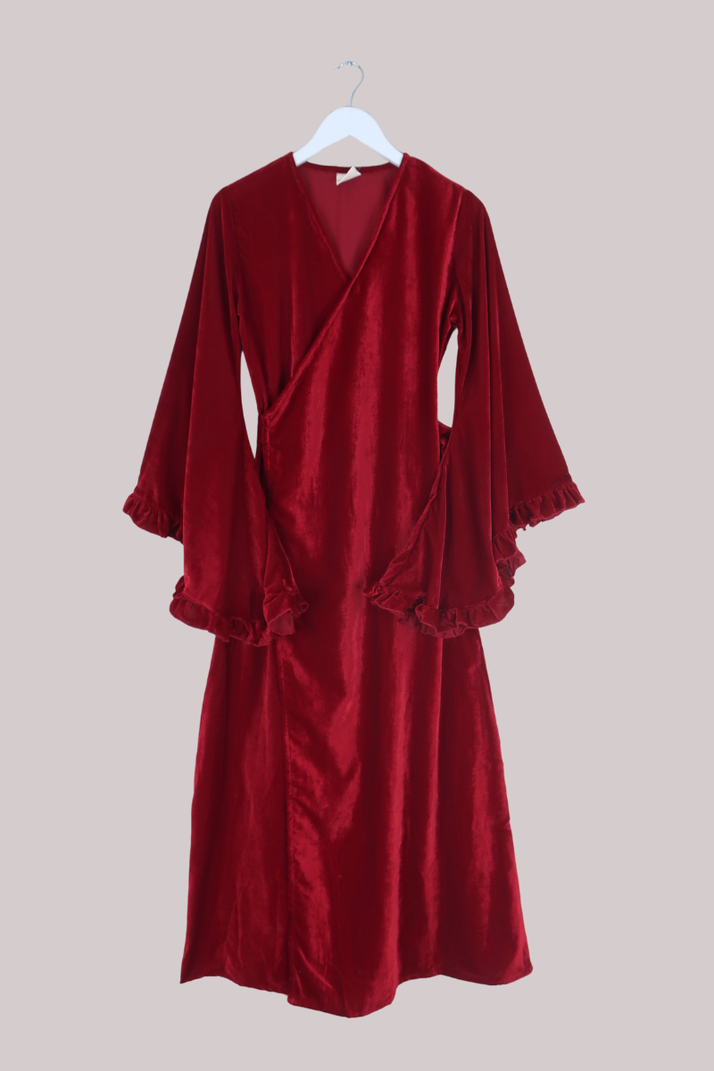 Khroma Venus Maxi Dress in Persephone Red Velvet
