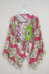Venus Wrap Top - Swimming Upstream - Vintage Cotton - Size M/L by all about audrey