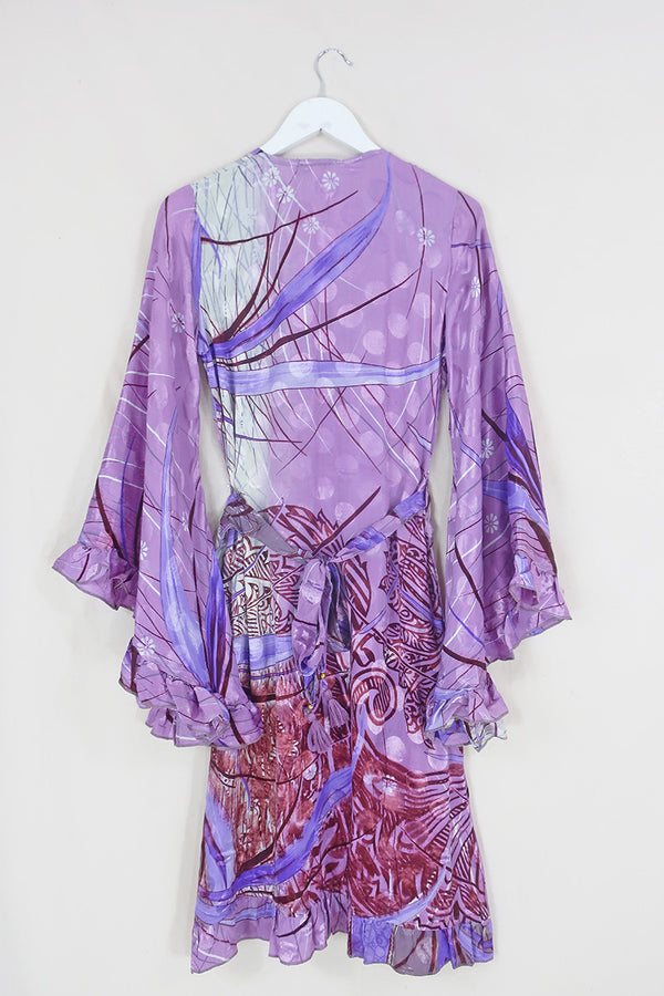 Venus Midi Wrap Dress - By The Lavender Pond - Size S/M by all about audrey