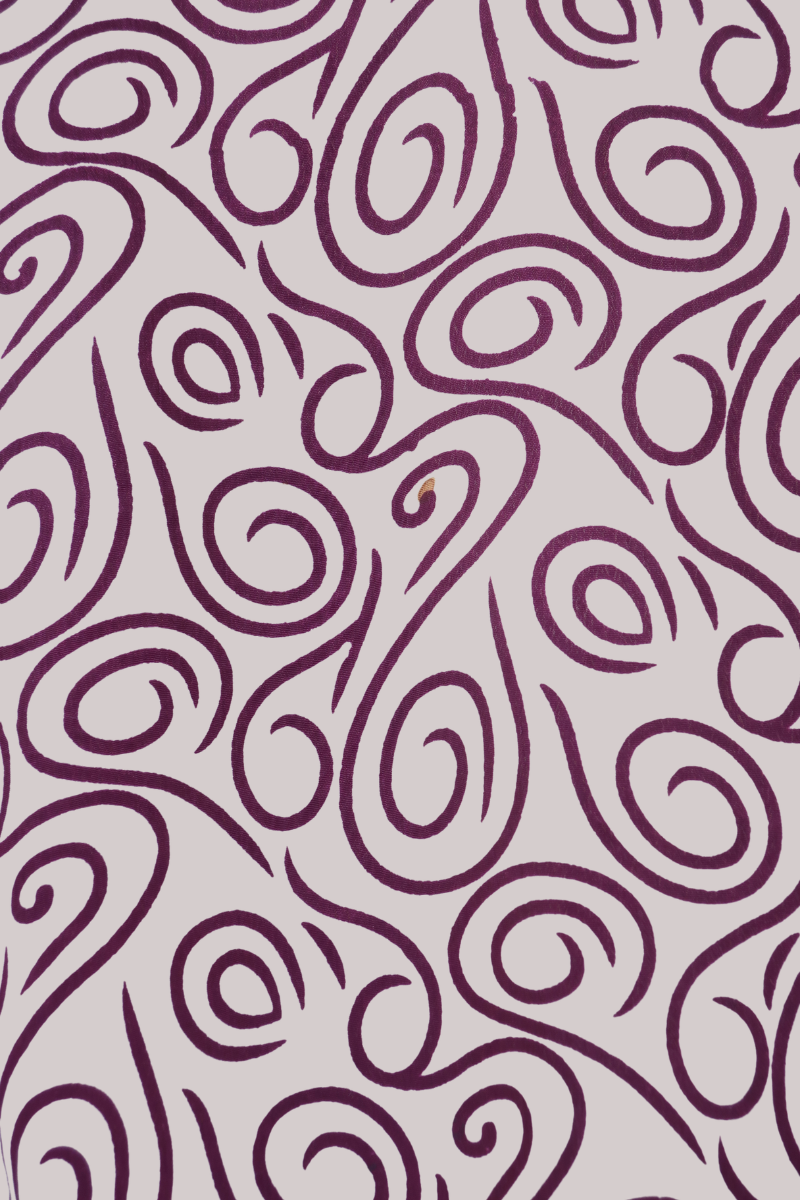 Venus Recycled Sari Wrap Top in Burgundy Swirls - Size S
