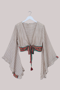 Venus Recycled Sari Wrap Top in Dancing Through Time - Size S