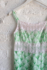 Vintage Dress - Watercolour Landscape Crochet Maxi - Size XS by All About Audrey