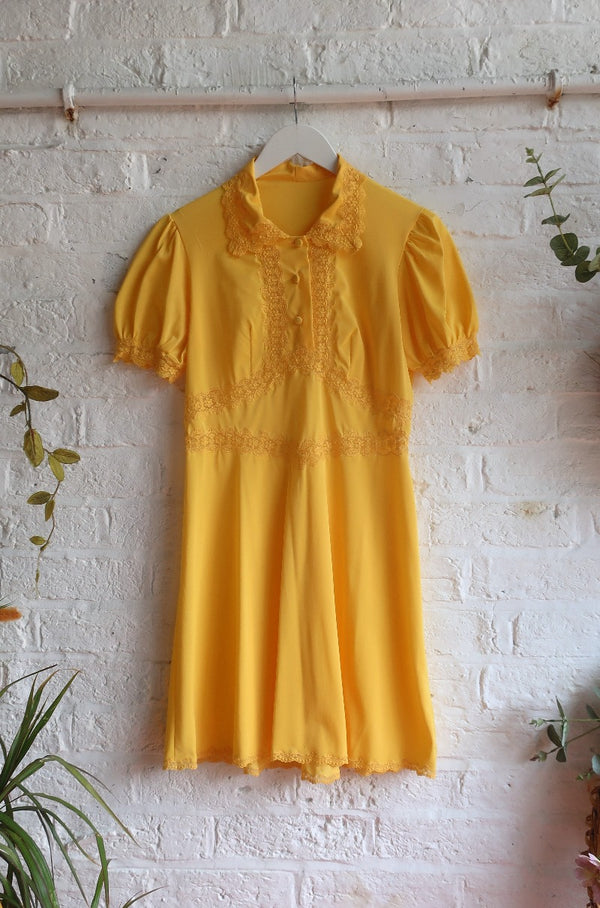 Vintage Dress - Buttercup Babydoll Mini - XS/S by All About Audrey
