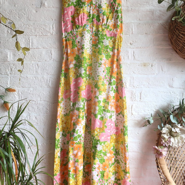 Vintage Dress - Blooming Florals Garden Party - Size XS – All