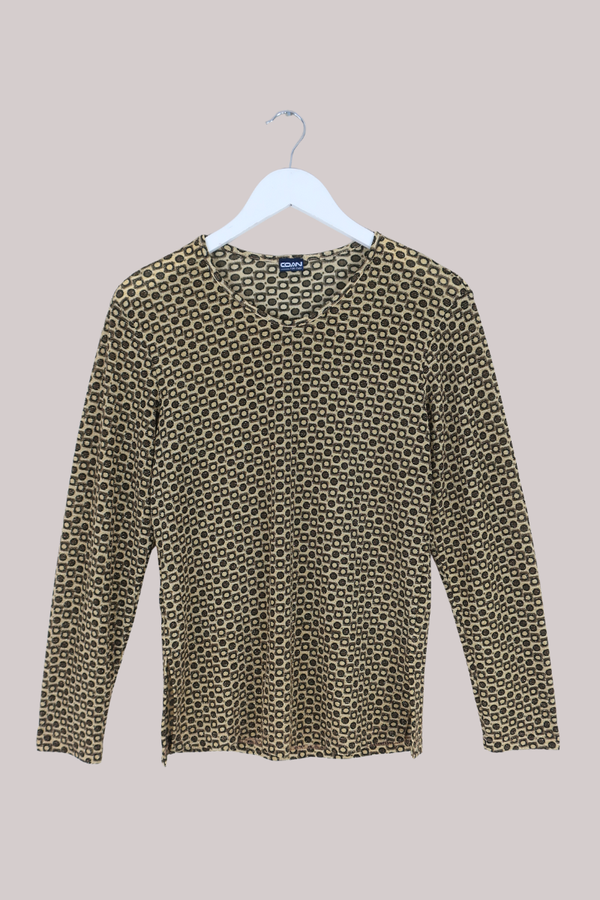 Vintage Top - Shimmering Polka - Size L