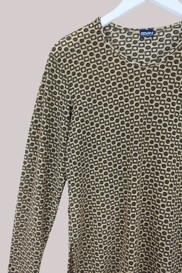 Vintage Top - Shimmering Polka - Size L