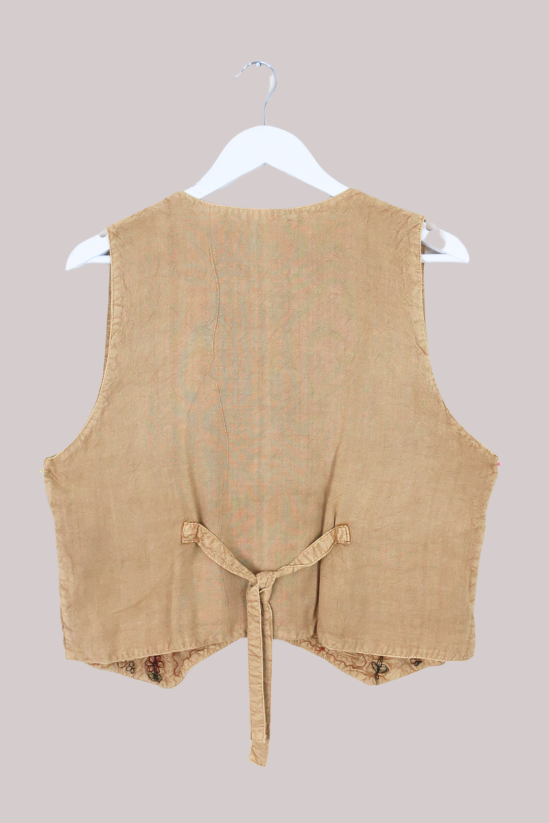 Vintage Waistcoat - Sandy Embroidery - Free Size