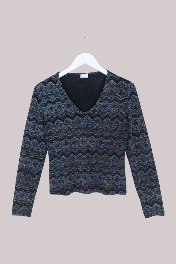 Vintage Top - Disco Shimmer - Size L