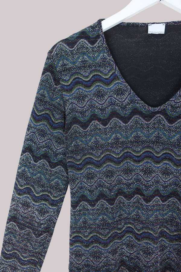 Vintage Top - Disco Shimmer - Size L