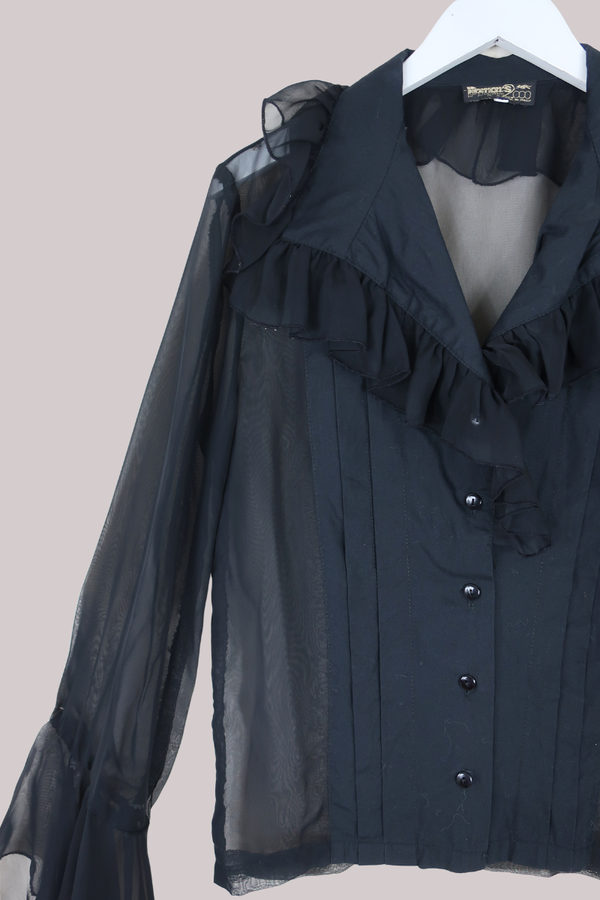 Vintage Top - Black Dove - Size L