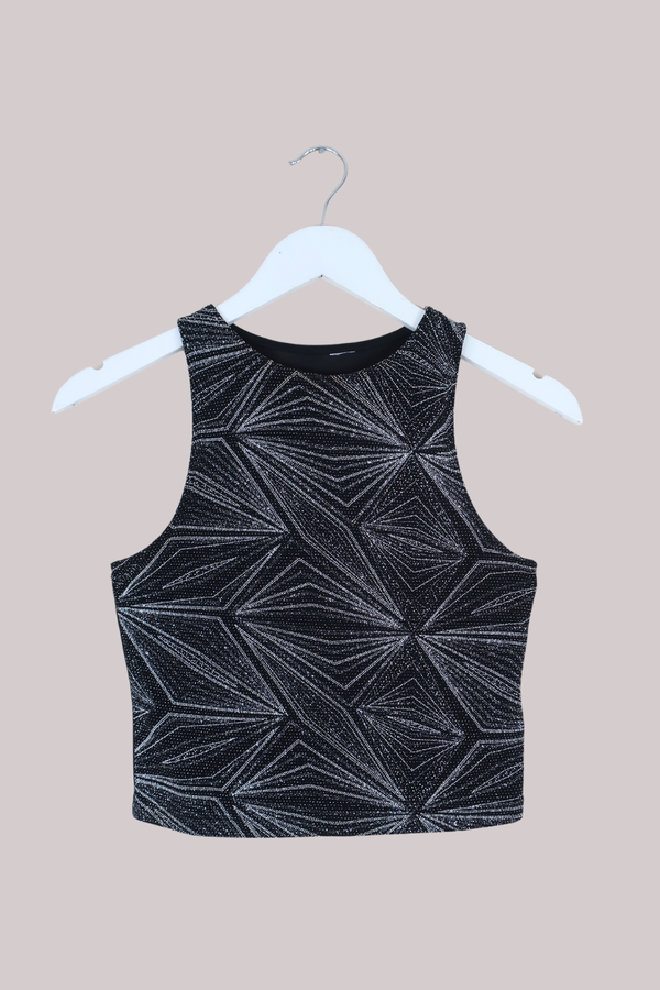 Vintage Top - Bursts Of Stardust - Size S