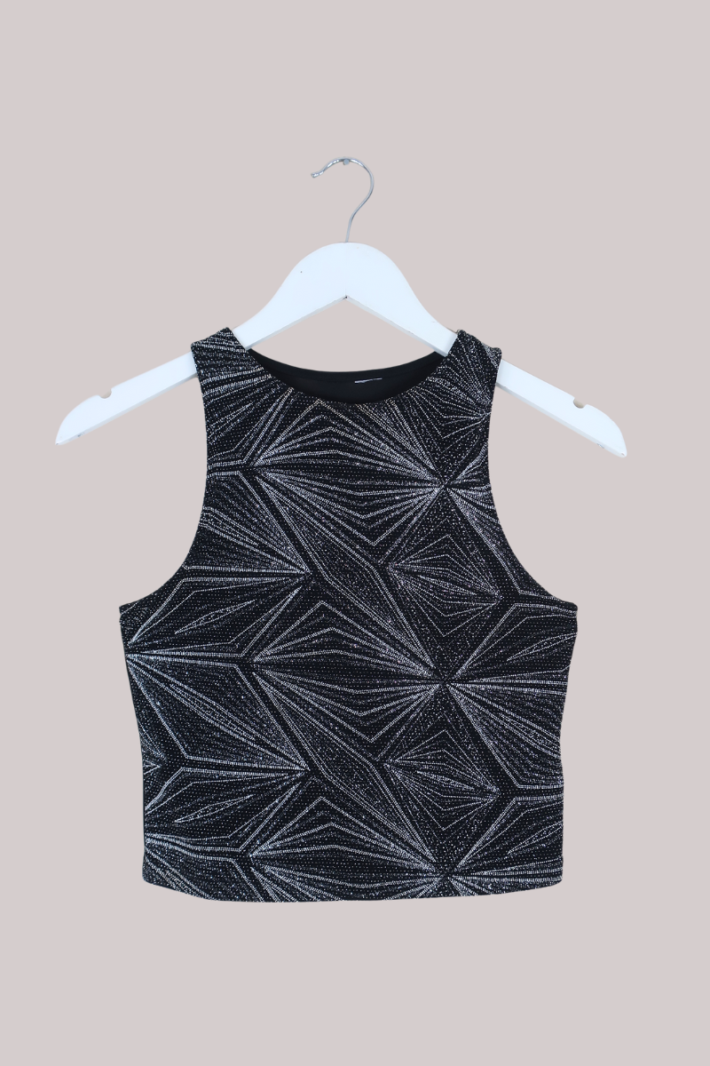 Vintage Top - Bursts Of Stardust - Size S