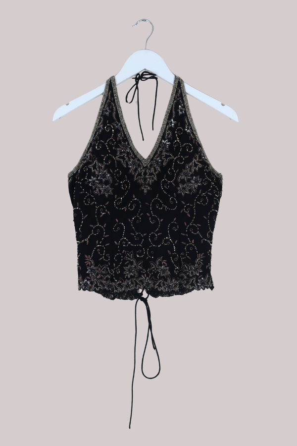 Vintage Top - Bronze Showgirl - Size S