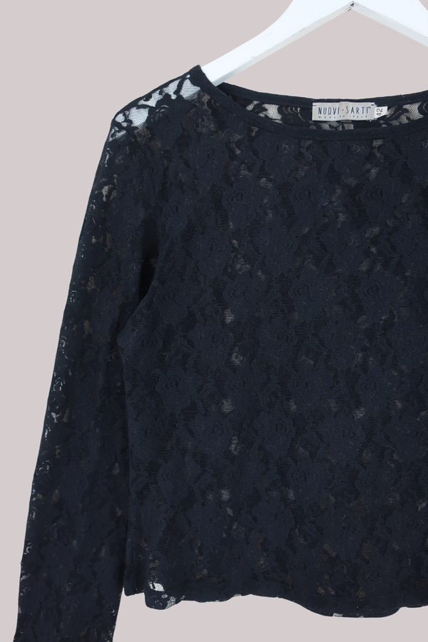 Vintage Top - Lace Noir - Size M/L
