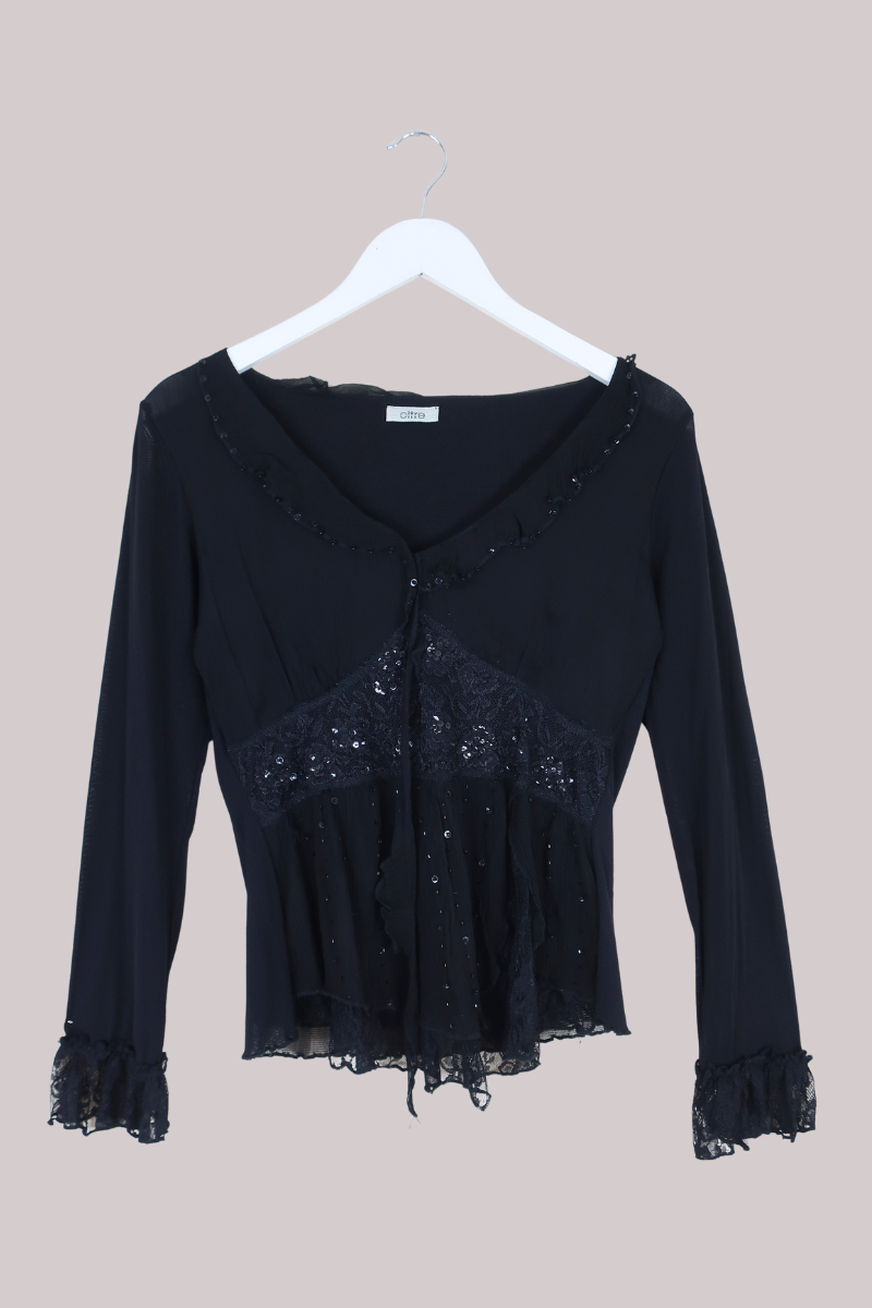 Vintage Top - Witches Familiar - Size L