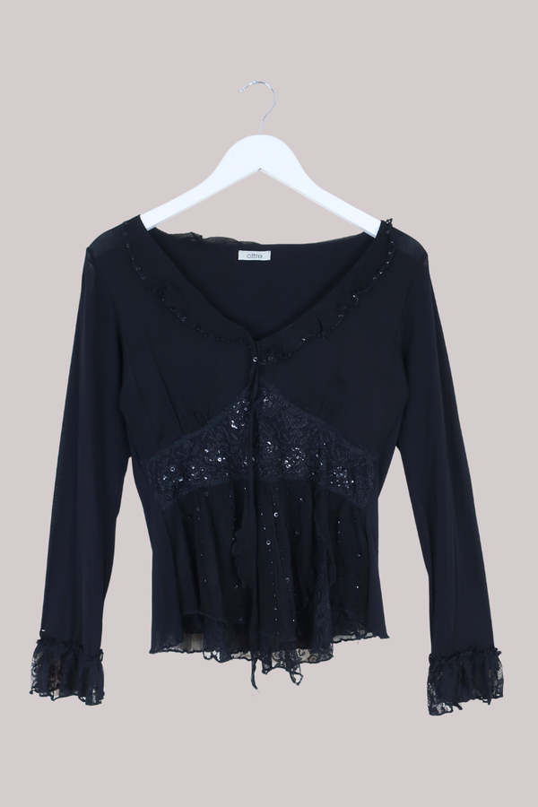 Vintage Top - Witches Familiar - Size L