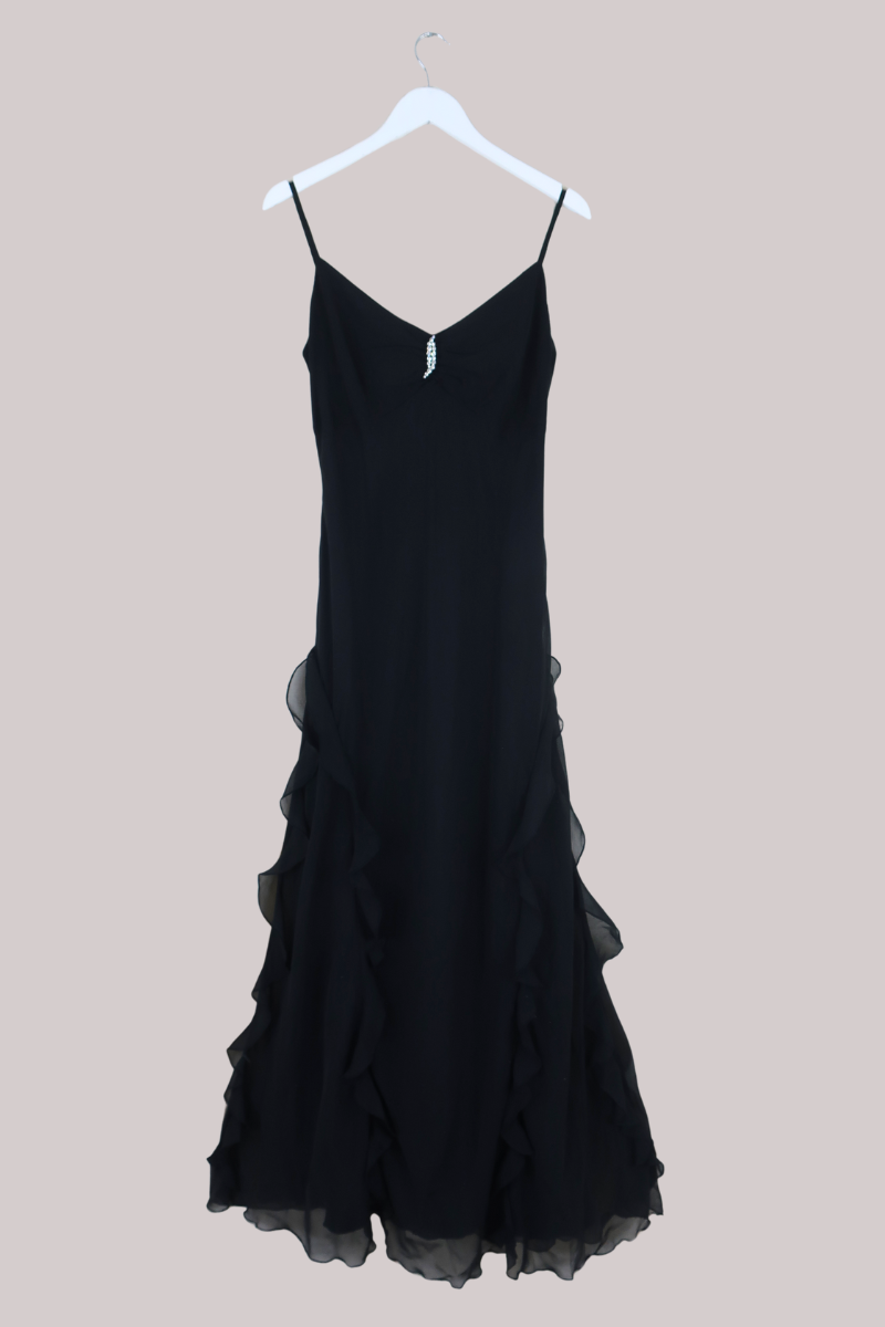 Vintage Dress - Black Clouds - Size M/L