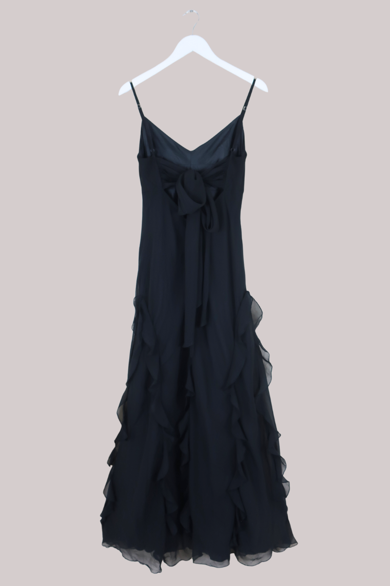 Vintage Dress - Black Clouds - Size M/L