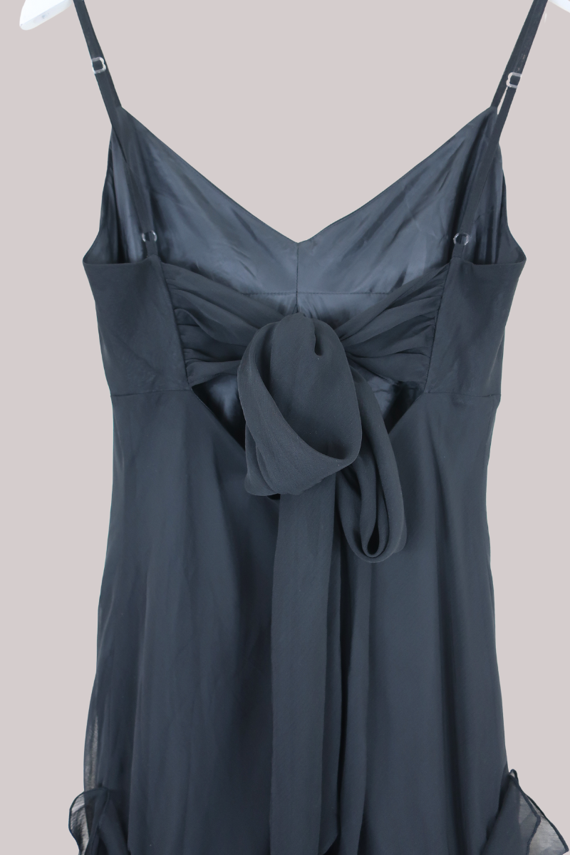 Vintage Dress - Black Clouds - Size M/L