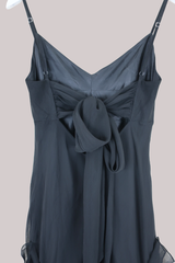 Vintage Dress - Black Clouds - Size M/L