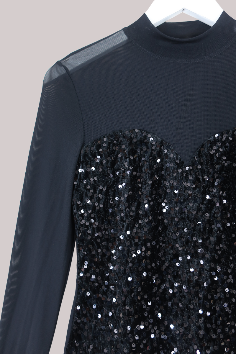 Vintage Top - Midnight Showgirl - Size S/M