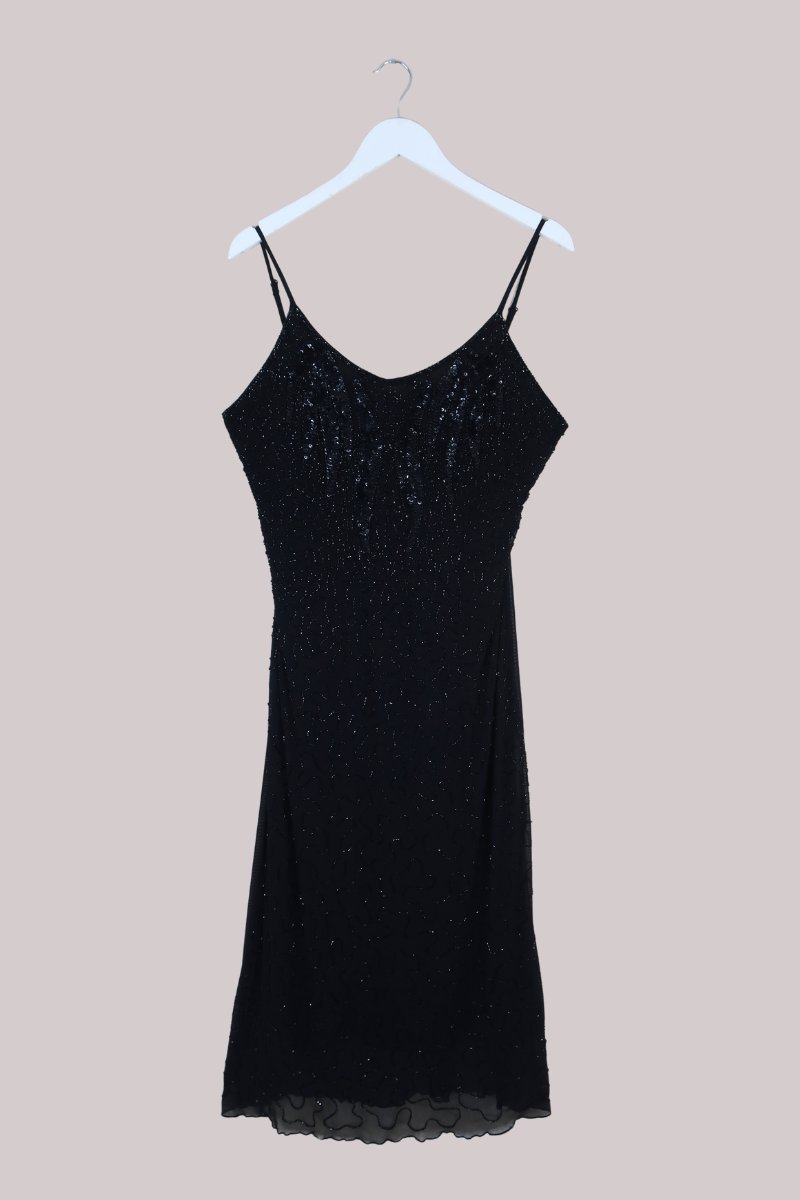 Vintage Dress - Onyx Night - Size L