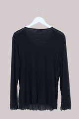 Vintage Top - Beaded Pansies - Size XXL