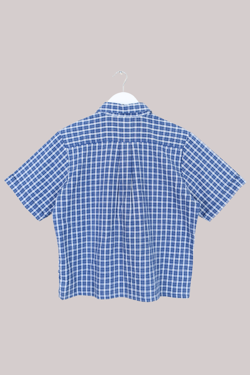 Vintage Shirt - Picnic Floral Gingham - Free Size