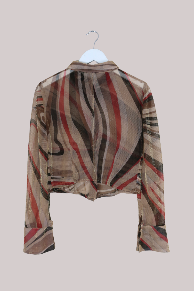 Vintage Top - Sunset Shimmer Stripe - Size M/L