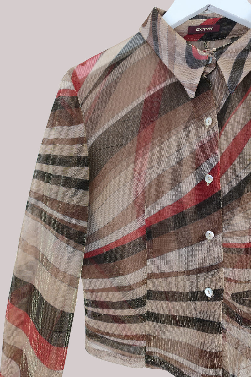 Vintage Top - Sunset Shimmer Stripe - Size M/L