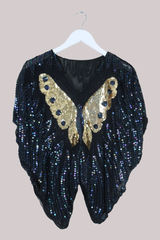 Vintage Top - Golden Butterfly - Free Size
