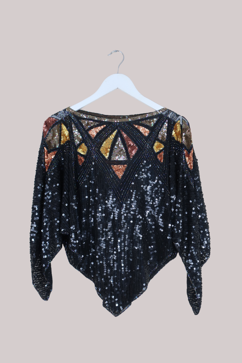 Vintage Top - Ember Sequins - Free Size