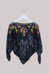 Vintage Top - Ember Sequins - Free Size