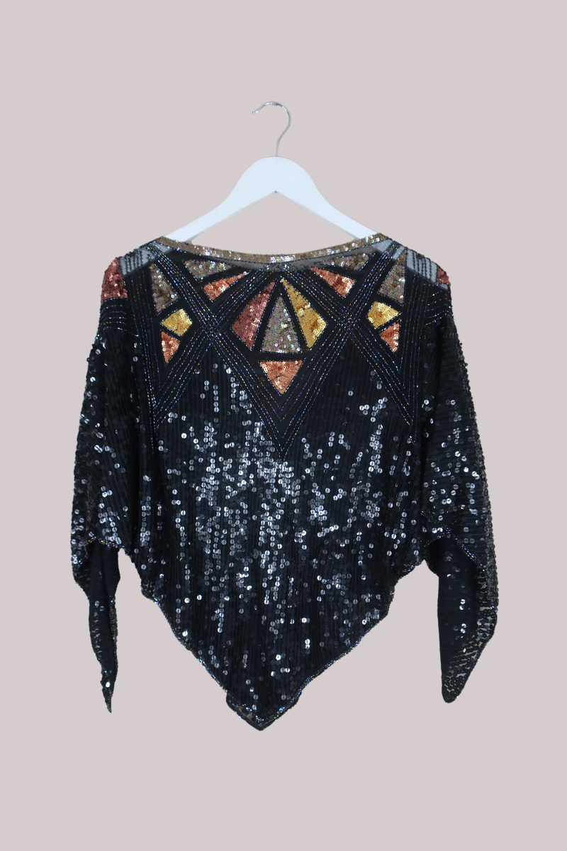 Vintage Top - Ember Sequins - Free Size